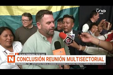 CONCLUSIÓN DE REUNIÓN MULTISECTORIAL