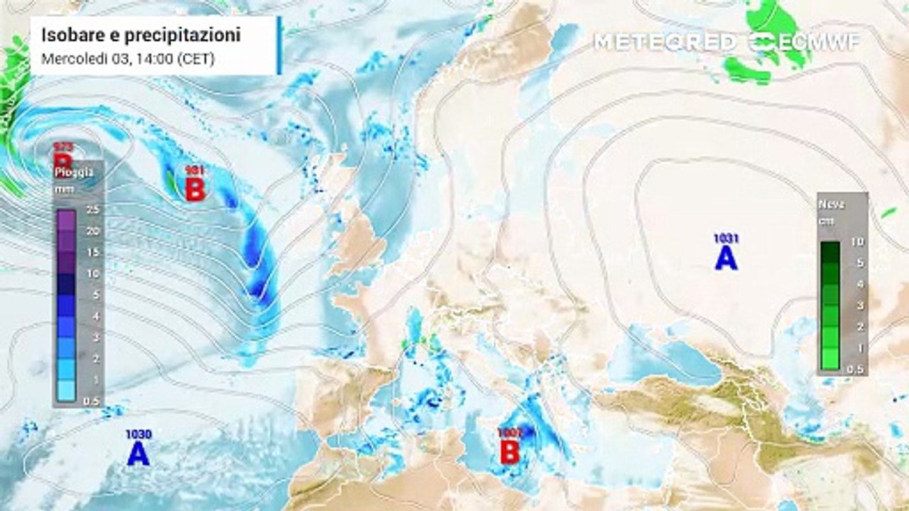 Atlantico tempestoso per i prossimi 10 giorni, con mare fino a forza 10