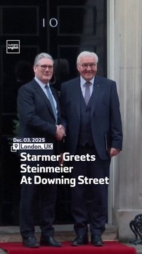 Starmer Greets Steinmeier At Downing Street