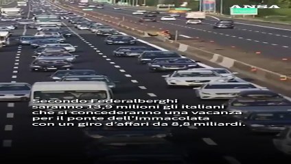 L'esodo degli italiani per il ponte dell'Immacolata: 13,9 milioni in viaggio