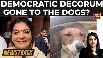 Renuka Chowdhury Barks 'Bhow Bhow' at Reporters as BJP Seeks Privilege Motion Over Dog Row