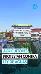 Caravana de agricultores avanza hacia San Lázaro en protesta por la Ley de Aguas
