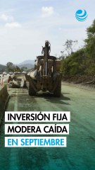 Inversión fija modera caída en septiembre por mayores gastos en maquinaria