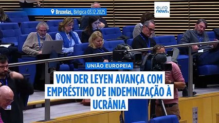Von der Leyen avança com empréstimo de reparação para a Ucrânia, mas Bélgica mantém a oposição