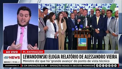 PL Antifacção: Lewandowski elogia relatório de Alessandro Vieira