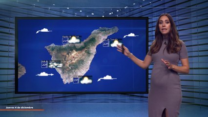 La previsión del tiempo en Canarias para el 4 de diciembre de 2025, en Atlántico Televisión.