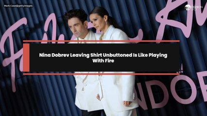Nina Dobrev Leaving Shirt Unbuttoned Is Like Playing With Fire