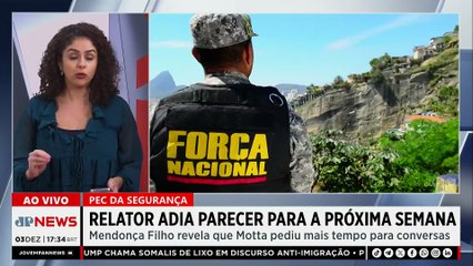 Relator adia PEC da Segurança para a próxima semana