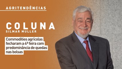 Commodities agrícolas fecharam a 4ª feira com predominância de quedas nas bolsas