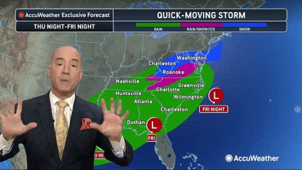 Stormy and snowy for the East Coast at the week's end