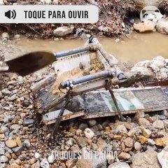 Gold mining in rivers and streams