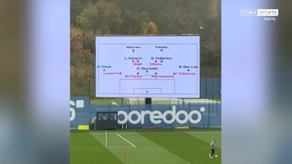 This is what the giant screen that Luis Enrique requested from PSG for the training sessions looks like