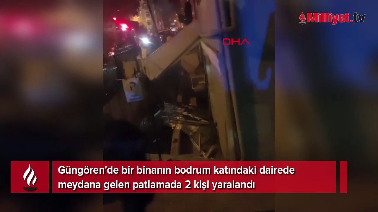 Güngören’de apartman dairesinde patlama: 2 yaralı