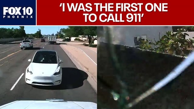 Tesla swerves into oncoming traffic causing dump truck to crash into senior living facility