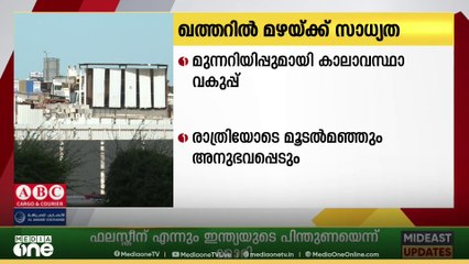 ഖത്തറിലെ ചിലയിടങ്ങളിൽ ഇടിമിന്നലോട് കൂടിയ മഴയ്ക്ക് സാധ്യത