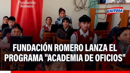 Fundación Romero lanza "Academia de Oficios" para que los jóvenes puedan acceder a empleos