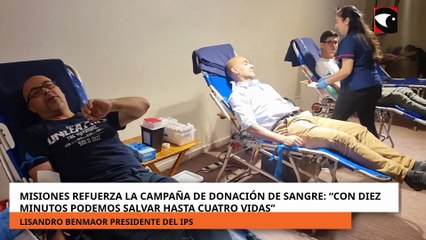 Misiones refuerza la campaña de donación de sangre