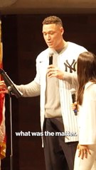 Aaron Judge and wife Samantha recite "'Twas the Night before Christmas"