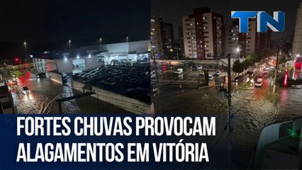 Fortes chuvas provocam alagamentos em Vitória