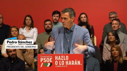 Sánchez , en el arranque de la campaña de Extremadura: “El negocio de la sanidad privada es a costa de las listas de espera de la pública”