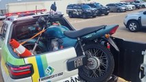 Placa e chassi não batem e moto é apreendida no Centro de Cascavel