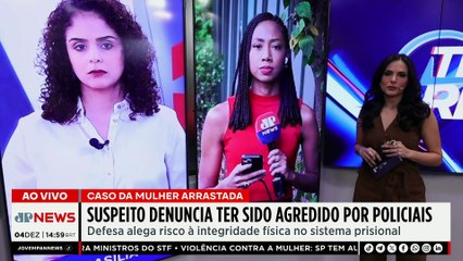 Caso Taynara: suspeito de arrastar mulher na Marginal denuncia agressão de policiais | TEMPO REAL