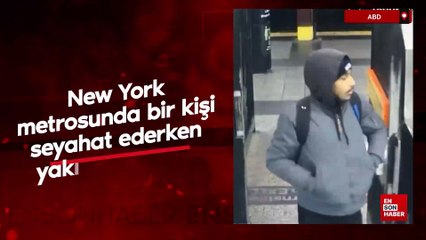 New York metrosunda bir kişi seyahat ederken yakılmak istendi