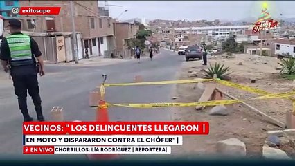 Atacan a balazos bus de Línea 20 con pasajeros a bordo en Chorrillos: Chofer quedó herido