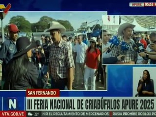 Inauguran la III Feria Nacional de Criabúfalos 2025 en el estado Apure