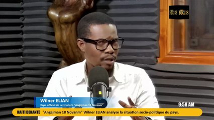 Wilner ELIAN envite klas politik ayisyèn lan chita pale rapidman pou jwen yon altènativ.