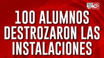 UUD: 100 alumnos destrozaron las instalaciones de un colegio