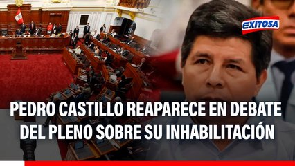 Pedro Castillo REAPARECE virtualmente en debate del Pleno: "Valió la pena defender a mi pueblo"