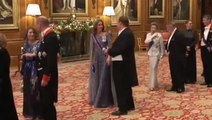 Kate steals show in glittering gown at state banquet for German president