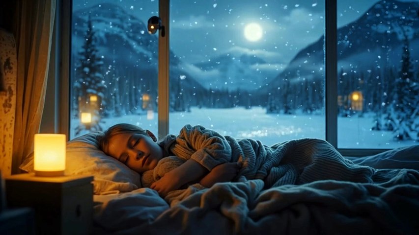 Nuit d'Hiver Paisible : Musique Instrumentale pour un Sommeil Profond, Détente et Soulagement du Stress