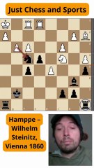 Wilhelm Steinitz sacrifica la torre y vence a Hamppe (1860)