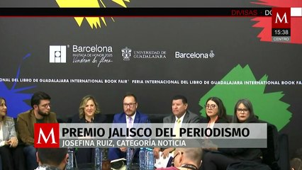 Entregan el Premio Jalisco de Periodismo a Josefina Ruiz, periodista de Milenio