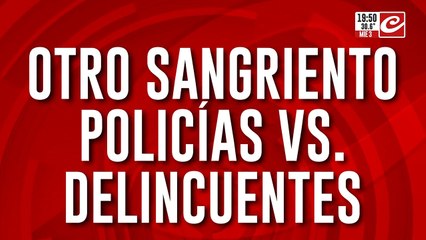 Otro sangriento policías vs. delincuentes: un subcomisario se defendió a los tiros