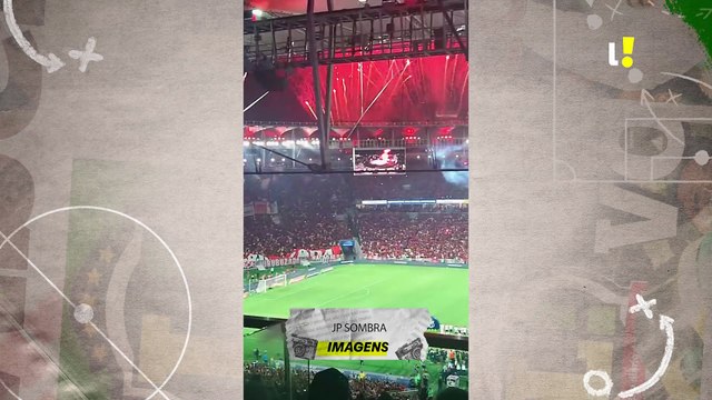 Torcida do Flamengo festeja título da Libertadores no Maracanã