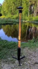 Vertical Wood-Burning Rocket Stove – Powerful Bazooka-Style Courtyard & Camping Heater