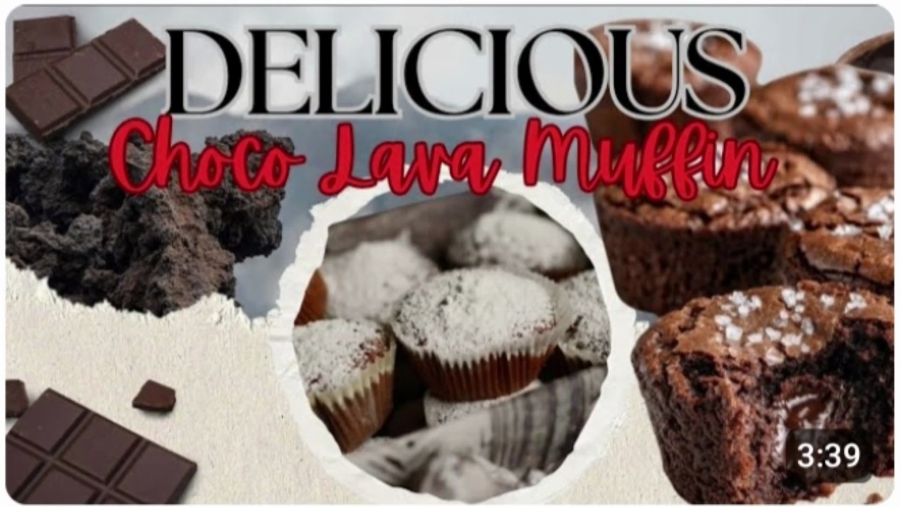 ❤️ Homemade Choco Lava Muffins 🌹 Easy Molten Chocolate Muffin Recipe 🍫 #cake #trending #delicious
