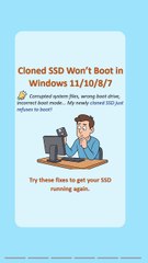 Cloned SSD Won't Boot? Fix It Now!