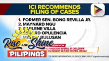 ICI, inirekomenda sa Ombudsman ang pagsasampa ng reklamo vs. 11 indibidwal kabilang si dating Sen. Bong Revilla | ulat ni Rod Lagusad