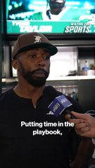 Tyrod Taylor is helping Adonai Mitchell learn the playbook, taking extra reps with him and it's starting to show