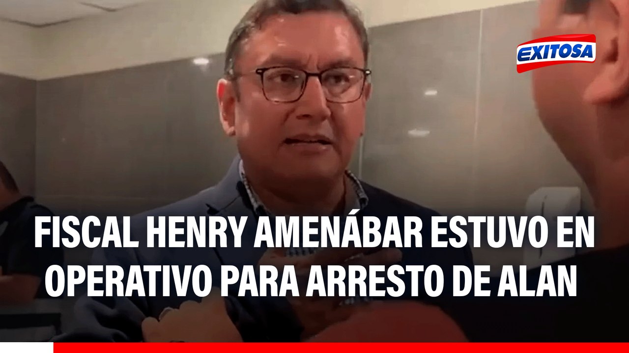 Fiscal Henry Amenábar estuvo en operativo para arrestar a Alan García y permitió polémico suceso