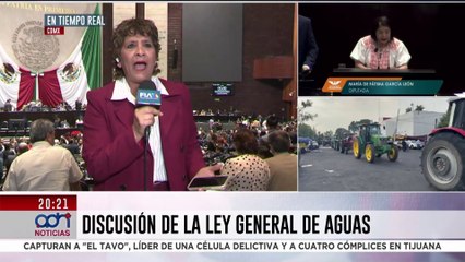 Campesinos protestan en Cámara de Diputados por nueva ley de aguas