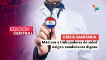 Trabajadores de la salud protestan en Paraguay por mejores condiciones laborales