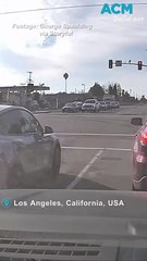 Fatal Tesla crash in USA captured on dashcam