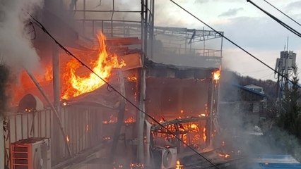 전남 목포 유달산 인근 상가 2층에서 화재 / YTN