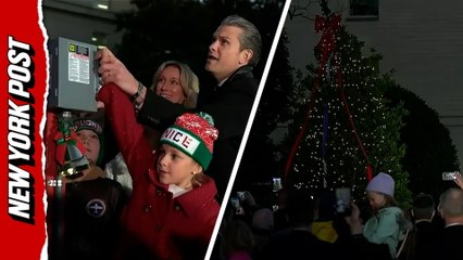 Pete Hegseth hosts first-ever Pentagon Christmas tree lighting