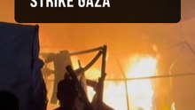 Fires rage after Israeli strike on Khan Younis encampment